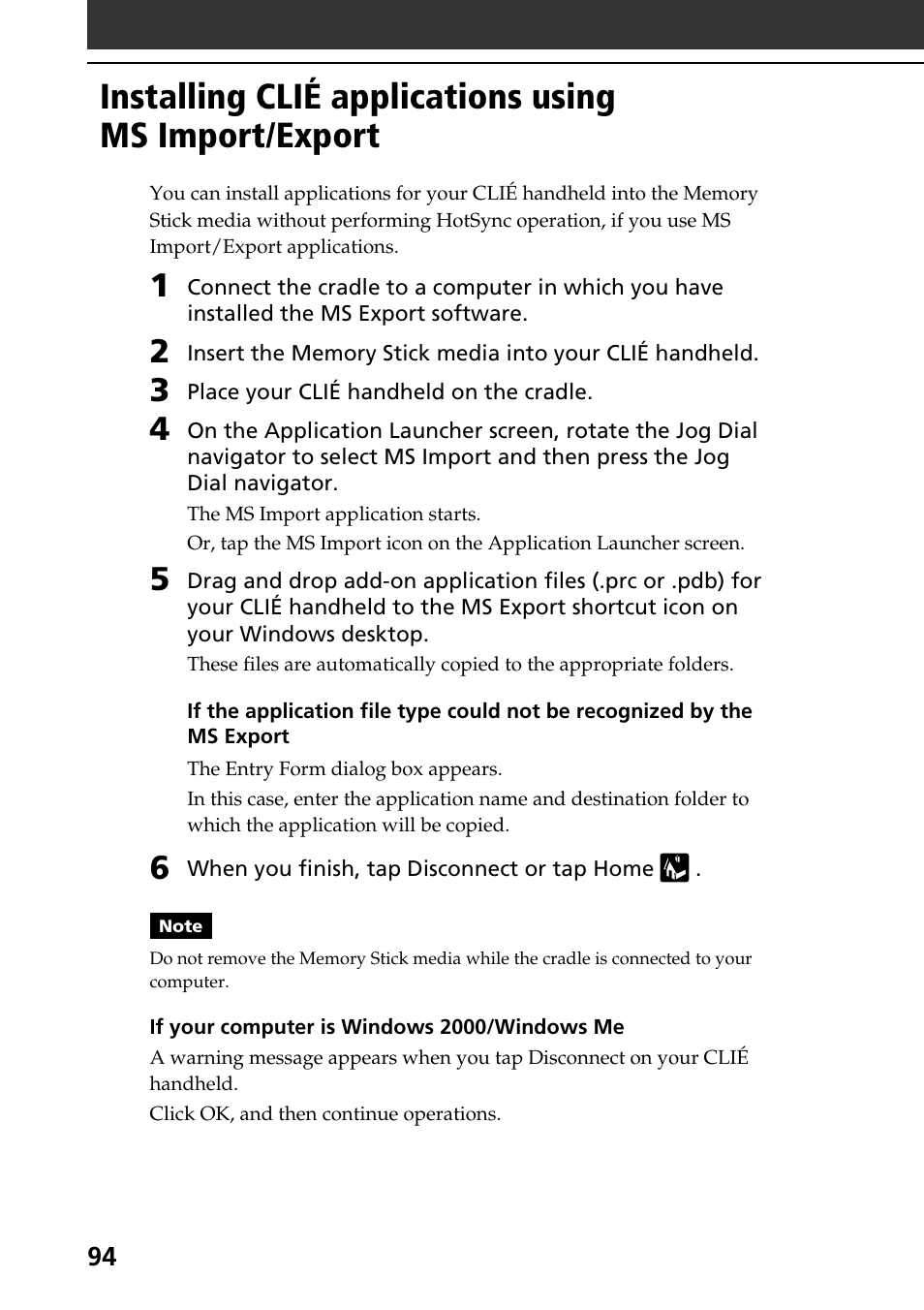 Sony PEG-T615C User Manual | Page 94 / 104