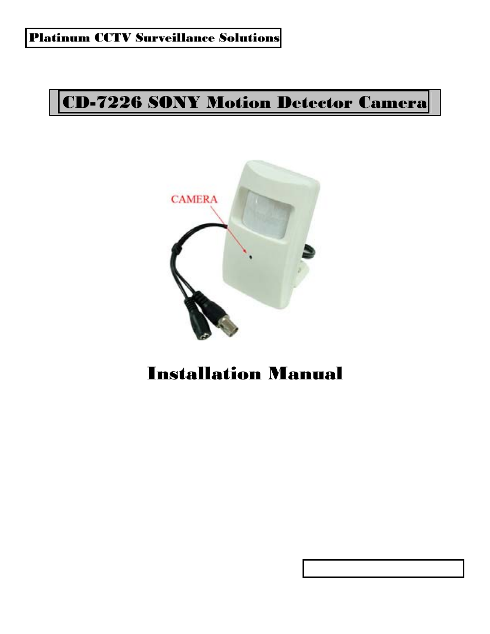 Sony CD-7226 User Manual | 2 pages