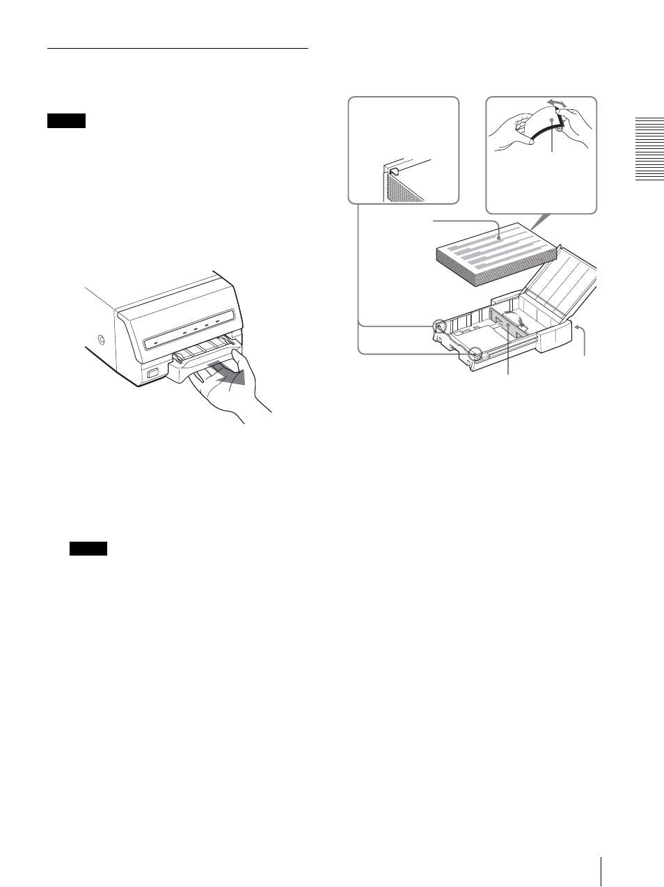 Loading paper | Sony UP-D23MD User Manual | Page 11 / 22