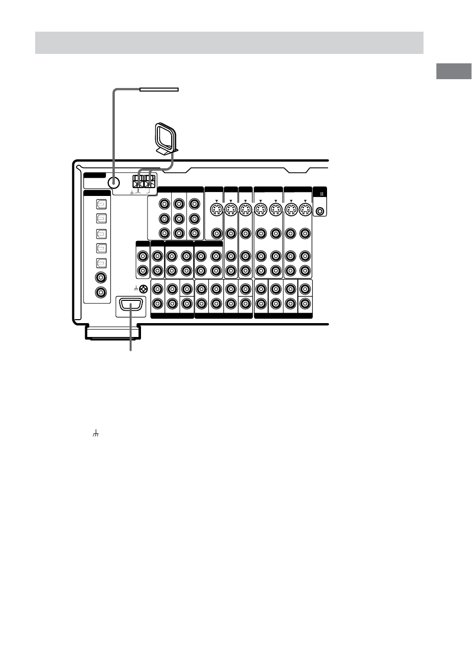 Connecting the antennas, Getting started, This jack is for future use | Sony STR-VA333ES User Manual | Page 15 / 72