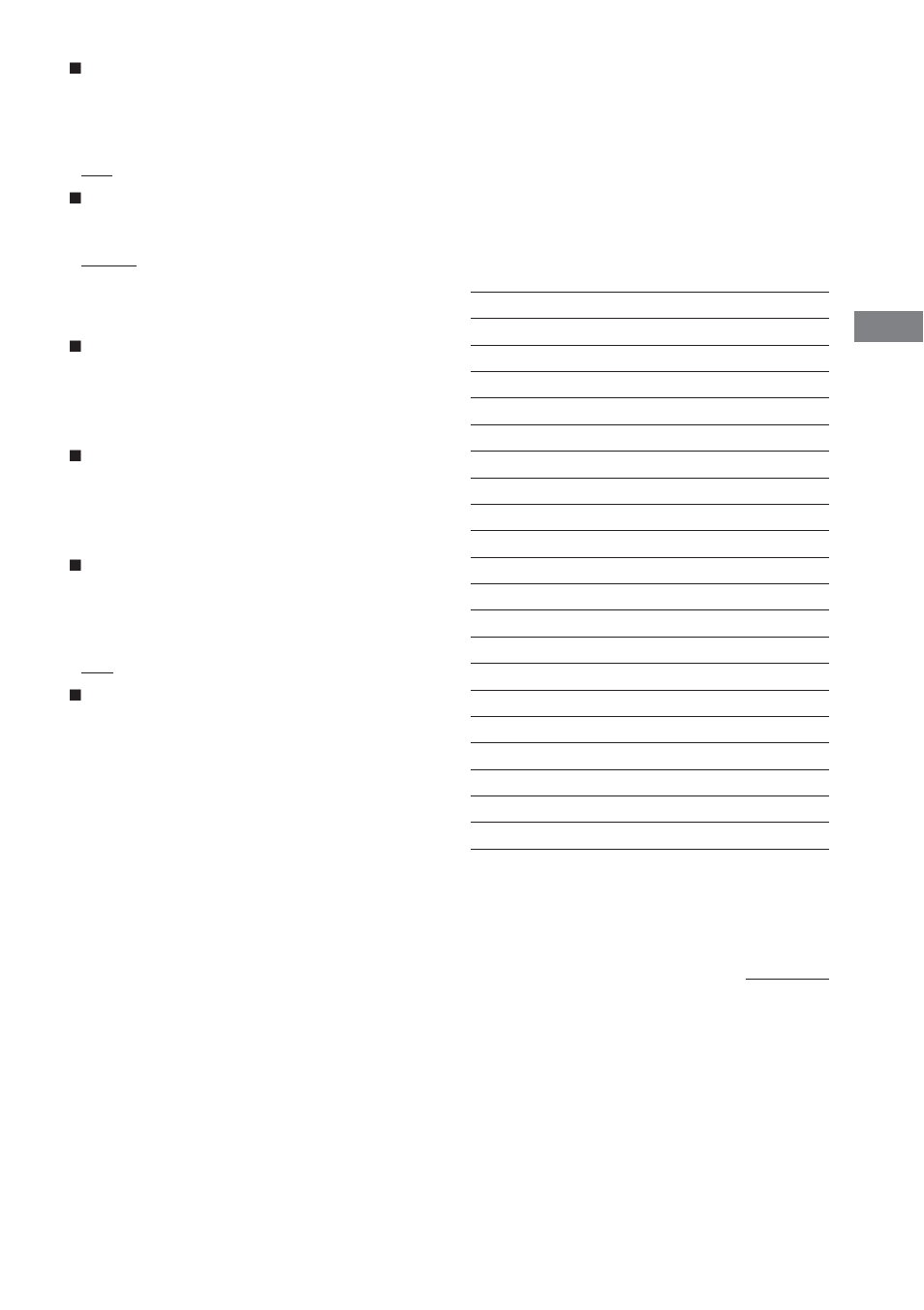 Advanced set up menu parameters | Sony STR-VA333ES User Manual | Page 49 / 72