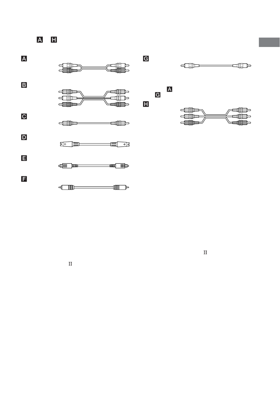 If you have a sony components with control a1 jack, Required cords | Sony STR-VA333ES User Manual | Page 7 / 72
