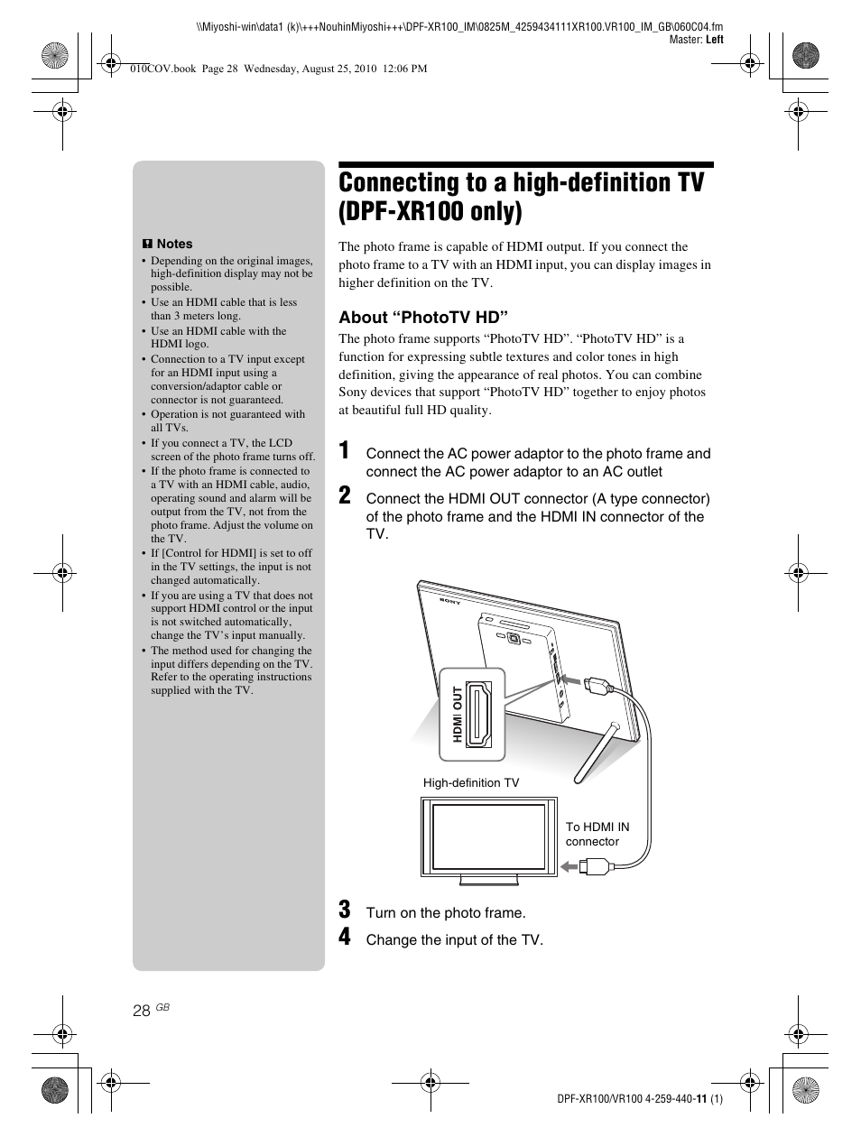 Sony DPF-VR100 User Manual | Page 28 / 40