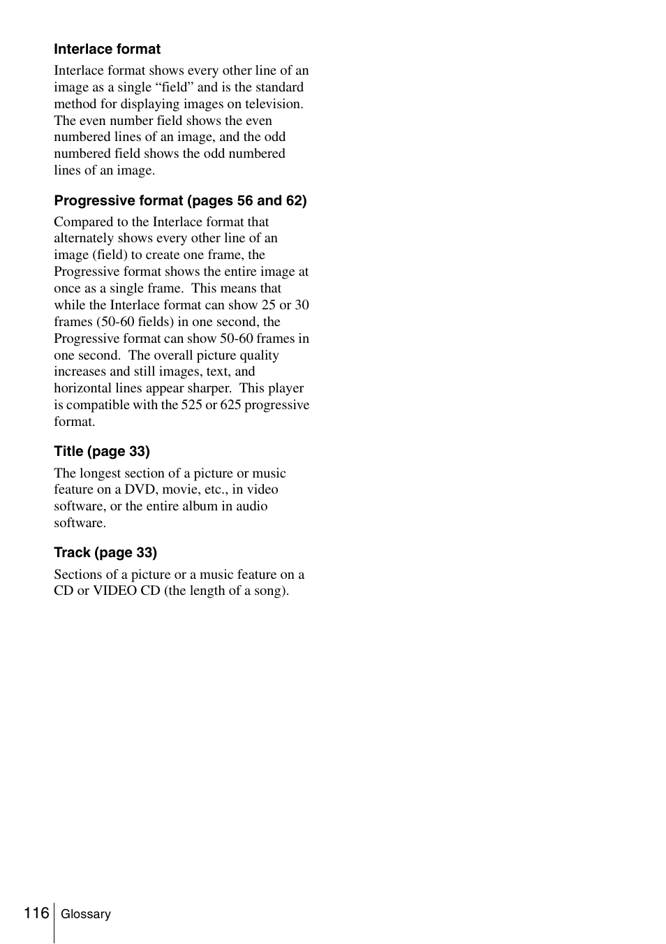 Sony SLV-D980P User Manual | Page 116 / 124
