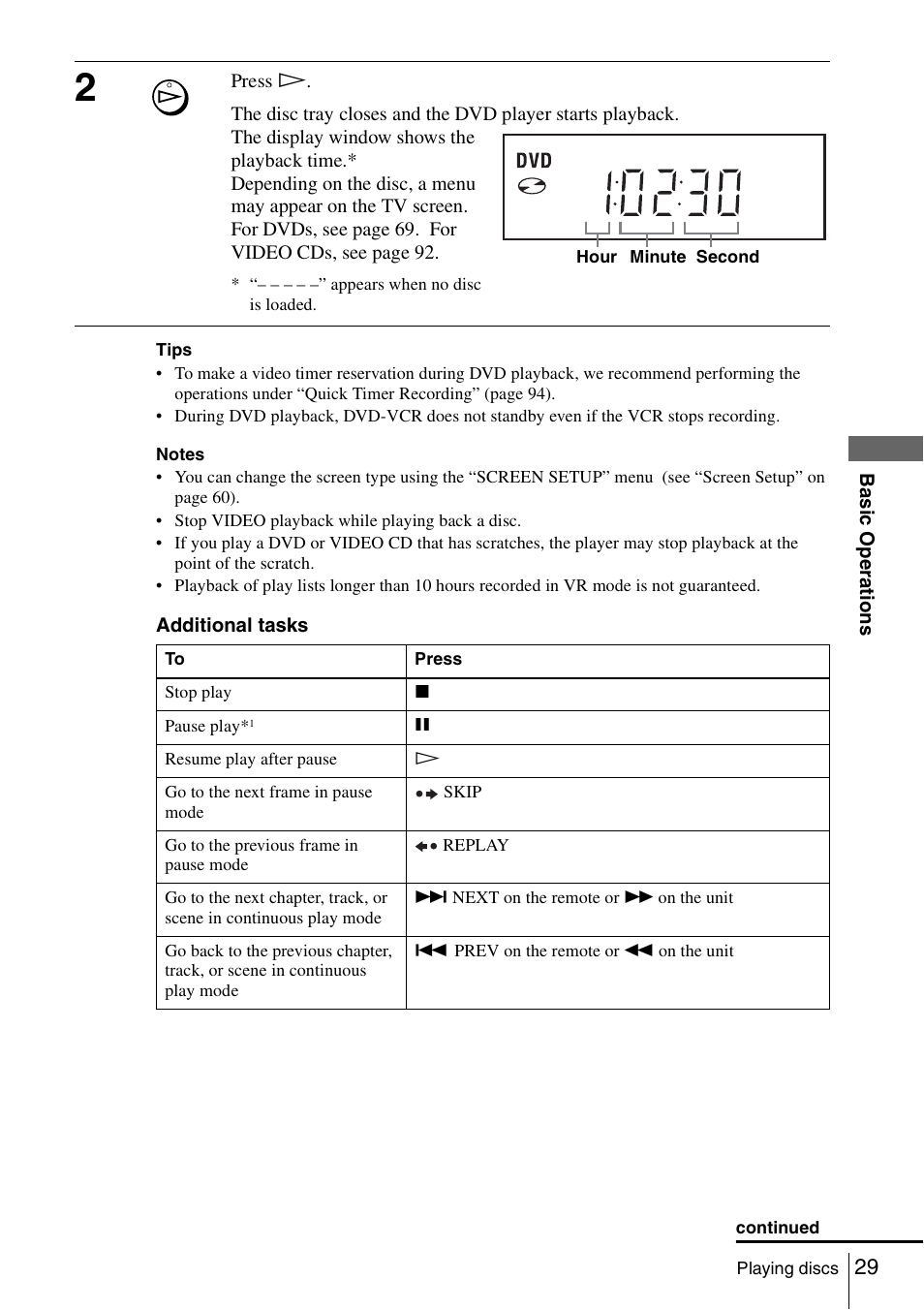 Sony SLV-D980P User Manual | Page 29 / 124