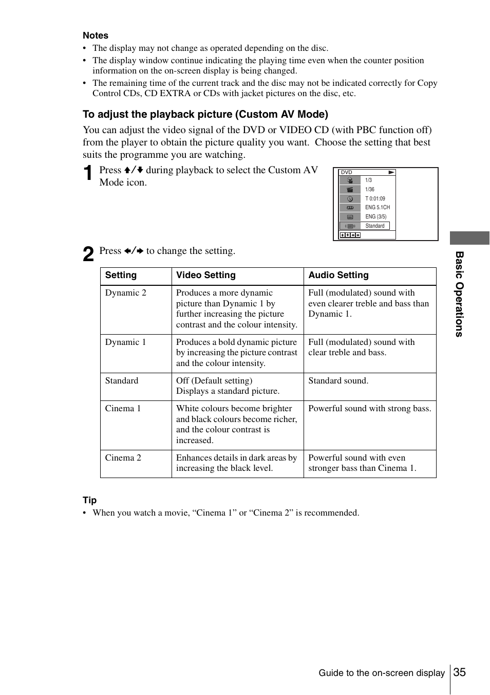 Sony SLV-D980P User Manual | Page 35 / 124