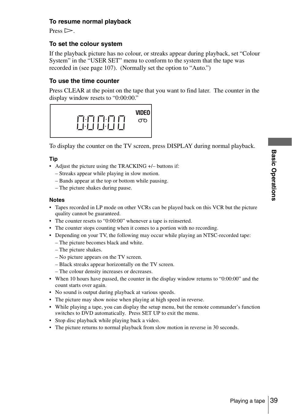 Sony SLV-D980P User Manual | Page 39 / 124