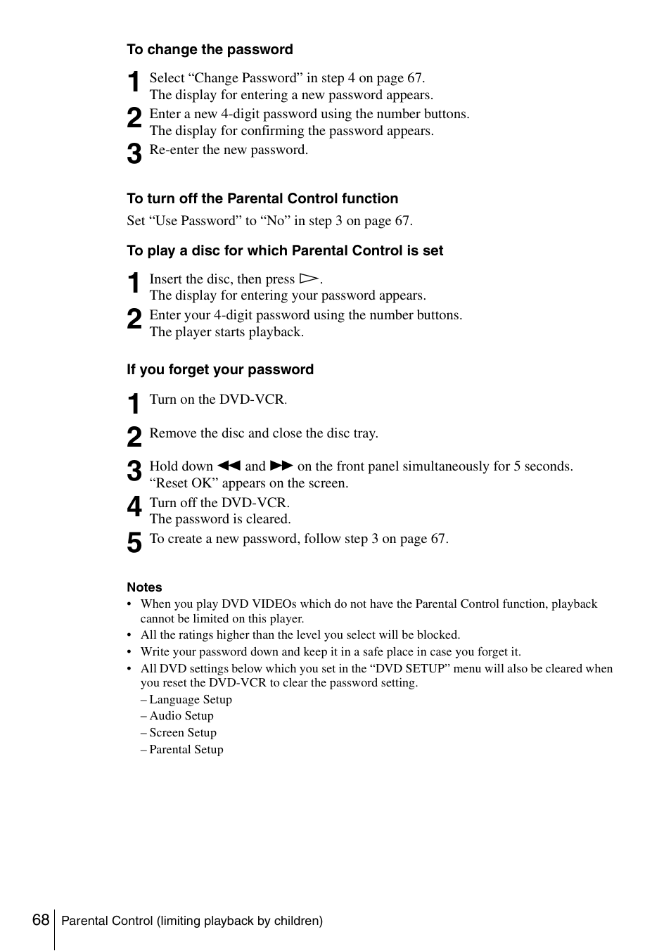 Sony SLV-D980P User Manual | Page 68 / 124