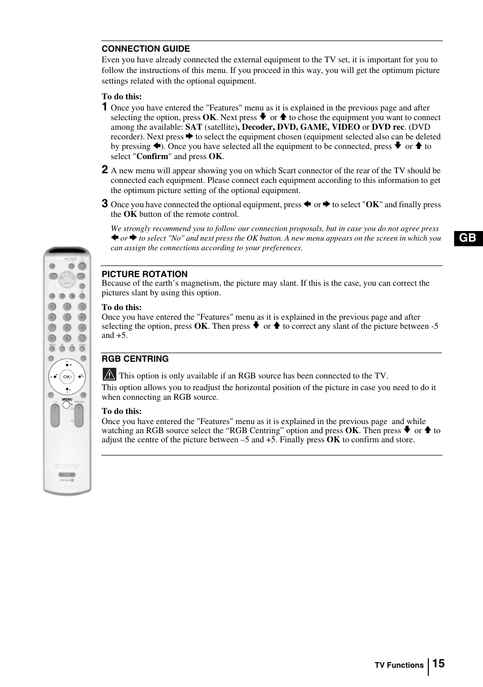 Sony KV-29FQ85E User Manual | Page 14 / 111
