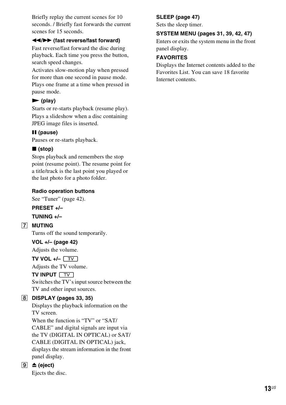 Sony BDV-F7 User Manual | Page 13 / 76