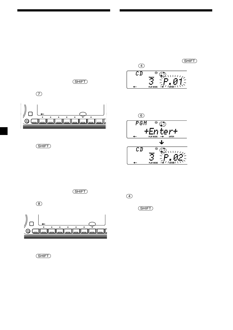 Playing a cd in various modes, Creating a programme — cd programme memory, Creating a programme | Sony CDX-C8850R User Manual | Page 10 / 176