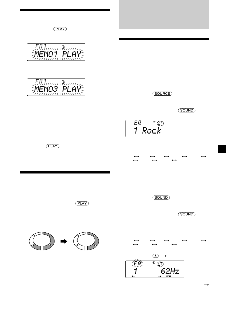 Ouvir o memo oral, Apagar um memo oral, Regular o equalizador | Sony CDX-C8850R User Manual | Page 111 / 176