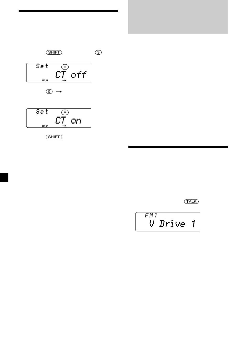 Ställa klockan automatiskt, Röststyrning, Välj en “v drive”-ruta för registrering | Sony CDX-C8850R User Manual | Page 152 / 176