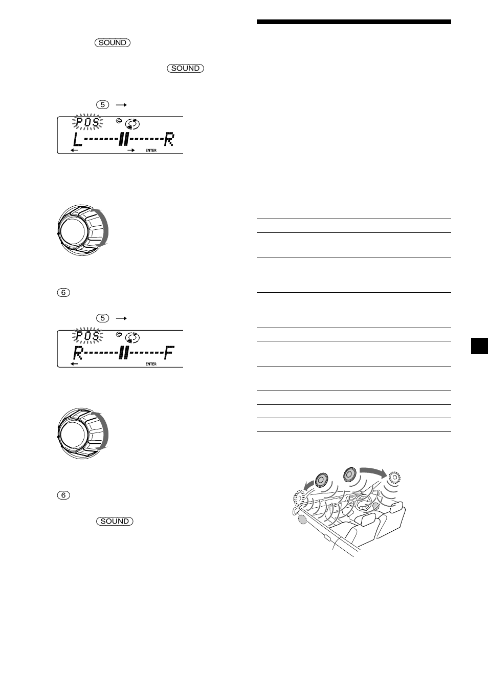 Välja en soundstage-meny (ljudscensmeny) | Sony CDX-C8850R User Manual | Page 157 / 176