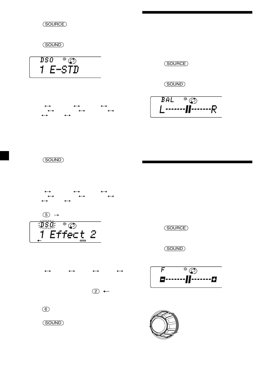 Adjusting the balance (bal), Adjusting the fader (fad) | Sony CDX-C8850R User Manual | Page 26 / 176