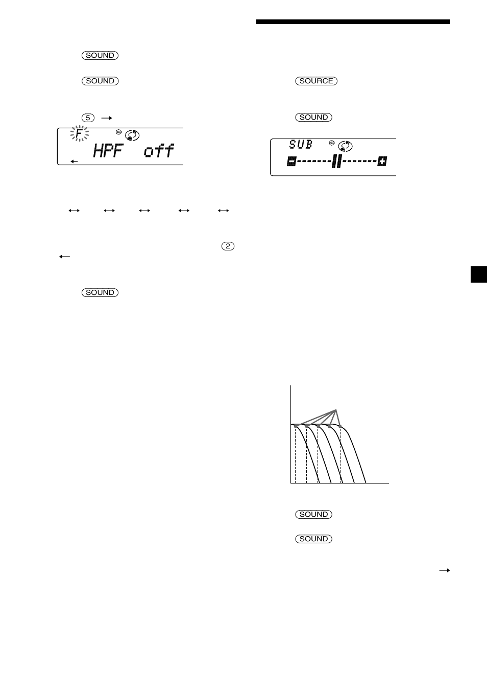 Adjusting the volume of the subwoofer(s) | Sony CDX-C8850R User Manual | Page 27 / 176