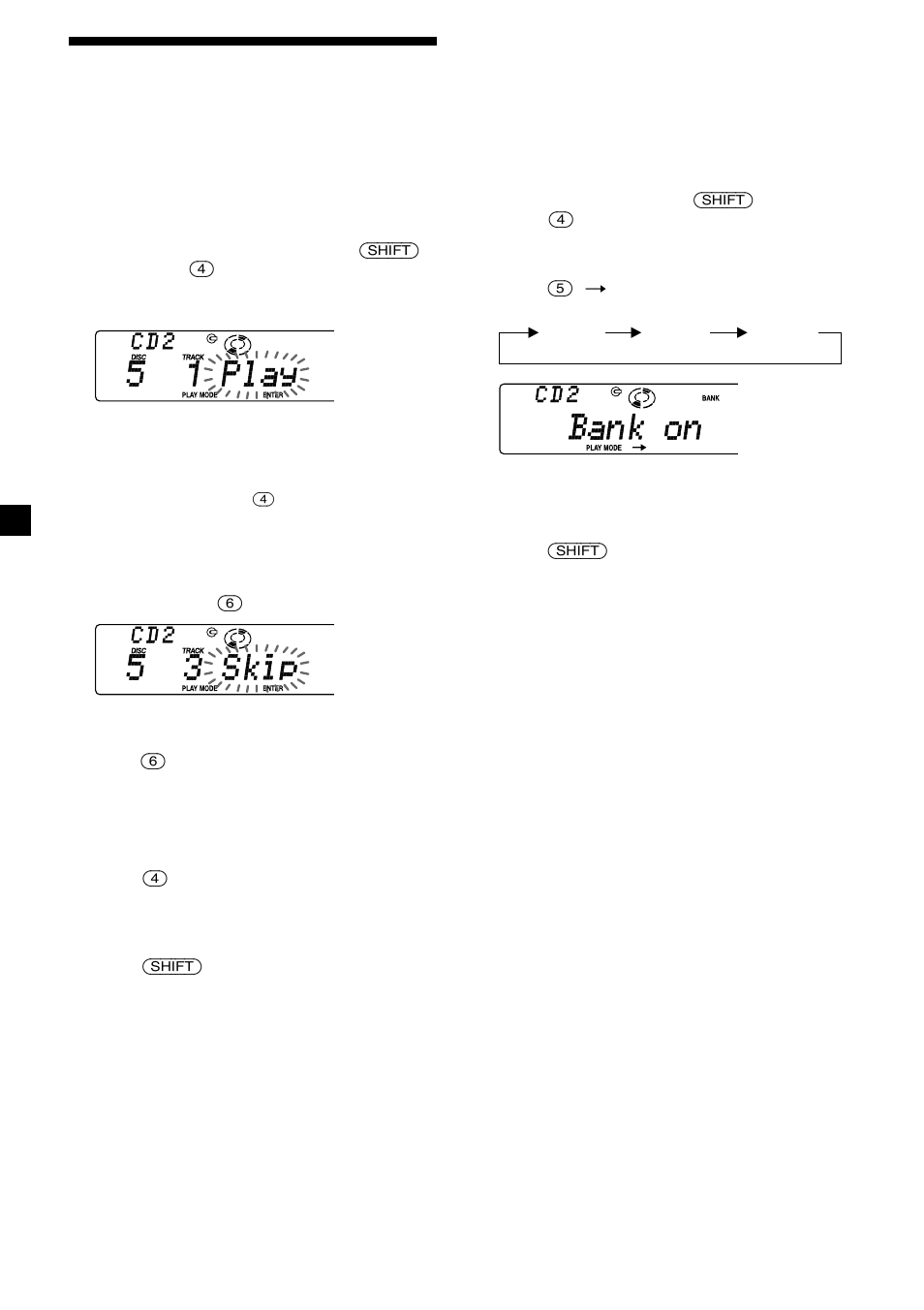 Selecting specific tracks for playback — bank, Selecting specific tracks for playback | Sony CDX-C8850R User Manual | Page 38 / 176