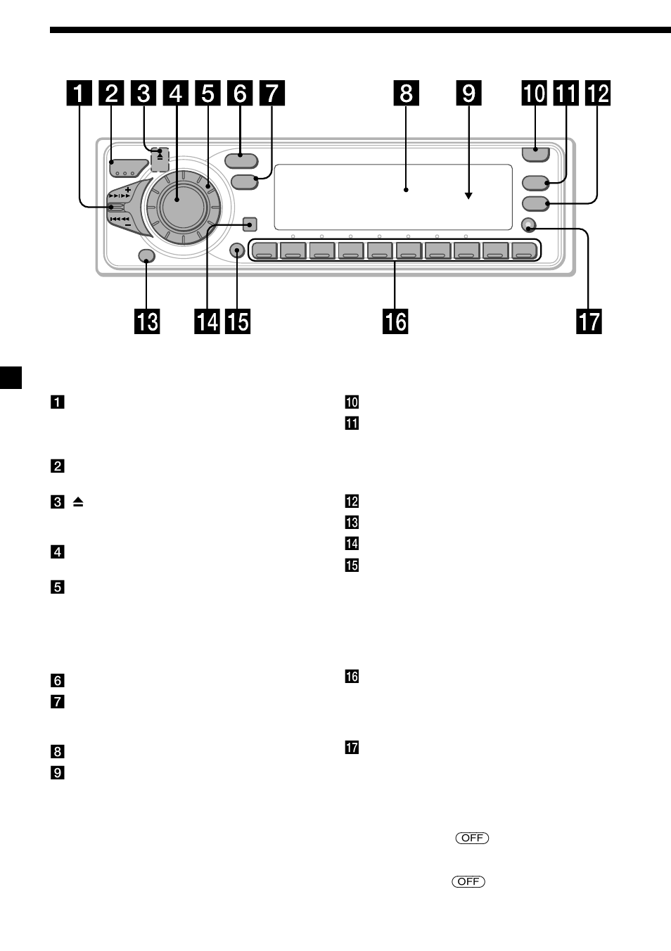 Location of controls, 4location of controls | Sony CDX-C8850R User Manual | Page 4 / 176