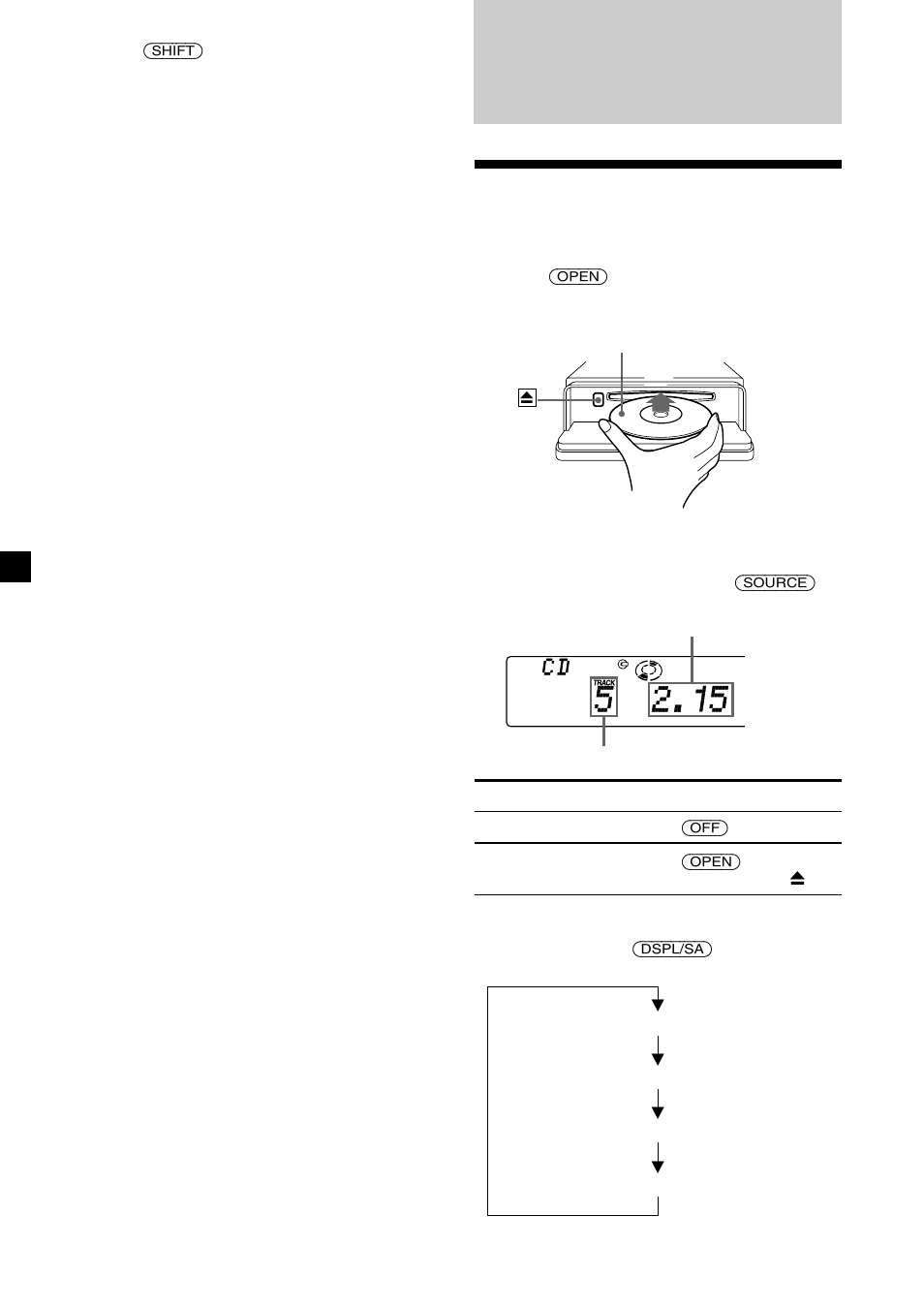 Reproductor de discos compactos, Reproducción de discos compactos, Reproducción de discos compactos 1 | Sony CDX-C8850R User Manual | Page 52 / 176