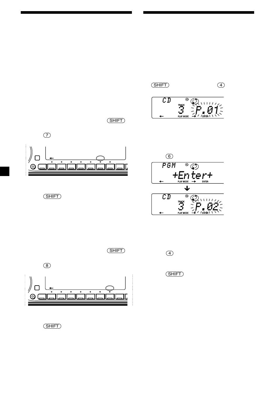 Reproducción de discos compactos en diversos modos, Creación de un programa | Sony CDX-C8850R User Manual | Page 54 / 176