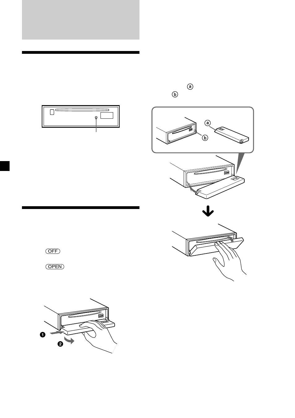 Getting started, Resetting the unit, Detaching the front panel | Sony CDX-C8850R User Manual | Page 6 / 176