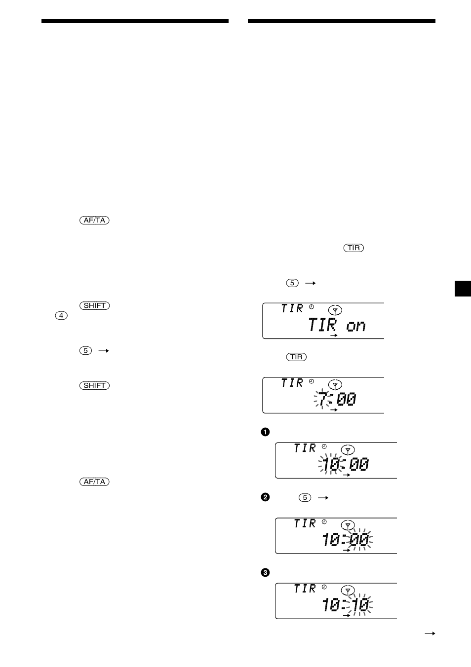 Programación de emisoras rds con los datos af y ta, Grabación de anuncios de tráfico | Sony CDX-C8850R User Manual | Page 61 / 176