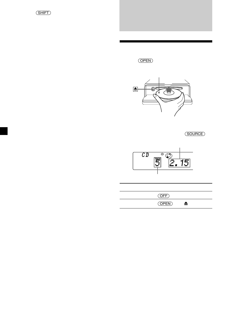 Cd player, Listening to a cd | Sony CDX-C8850R User Manual | Page 8 / 176