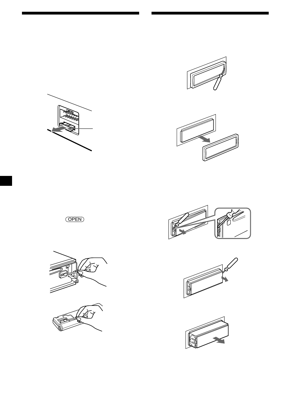 Mantenimiento, Desmontaje de la unidad, 40 mantenimiento | Sony CDX-C8850R User Manual | Page 84 / 176