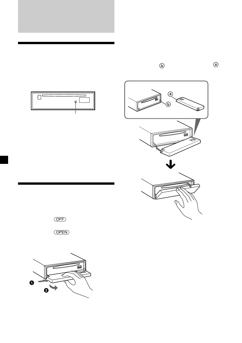 Como começar, Reinicializar o aparelho, Retirar o painel frontal | Sony CDX-C8850R User Manual | Page 94 / 176