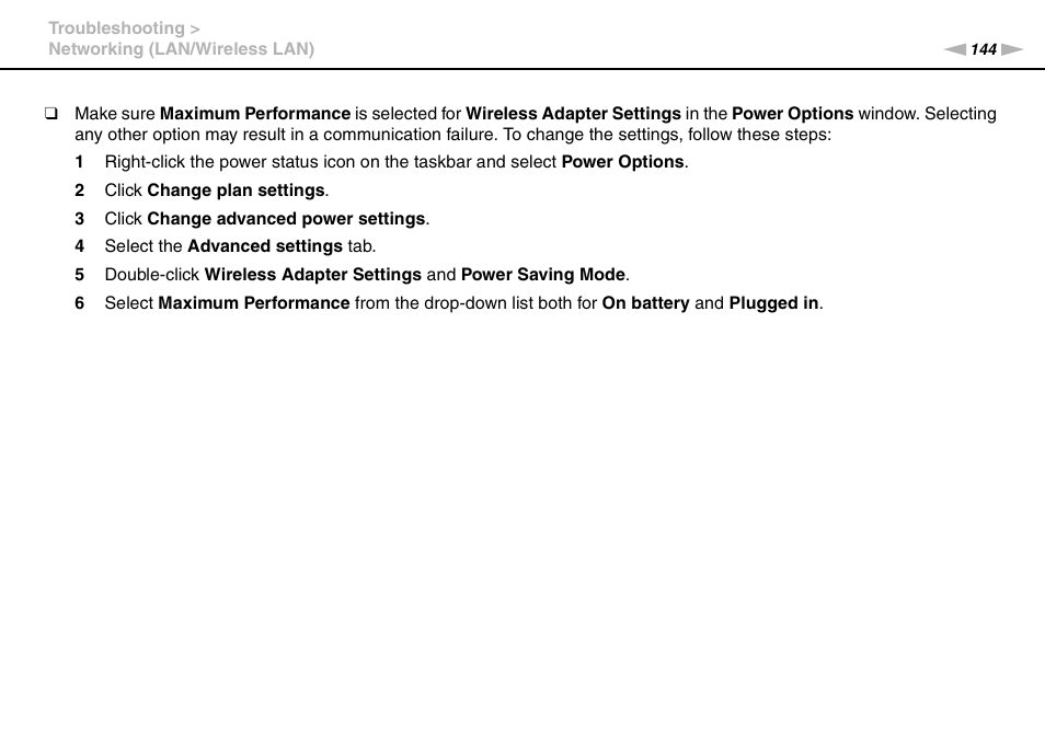 Sony VAIO VPCF13 User Manual | Page 144 / 178