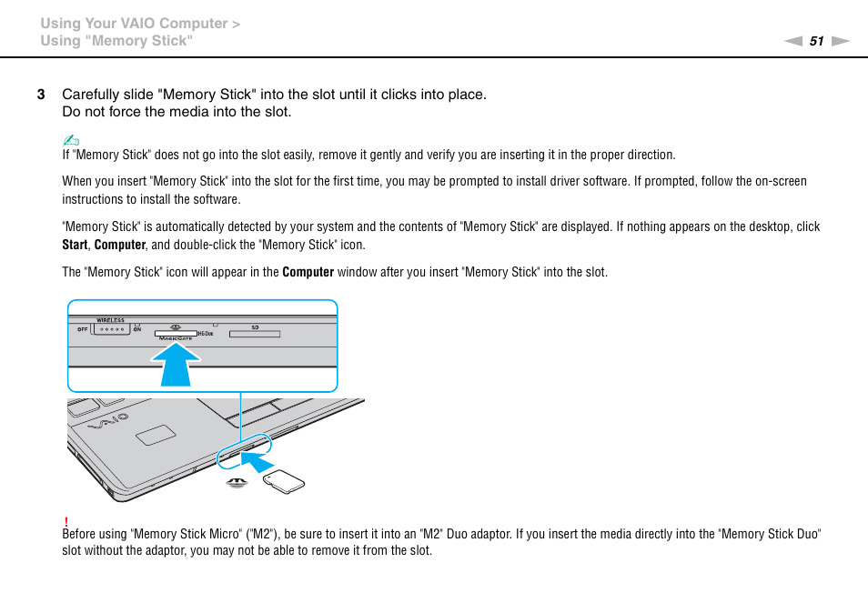 Sony VAIO VPCF13 User Manual | Page 51 / 178