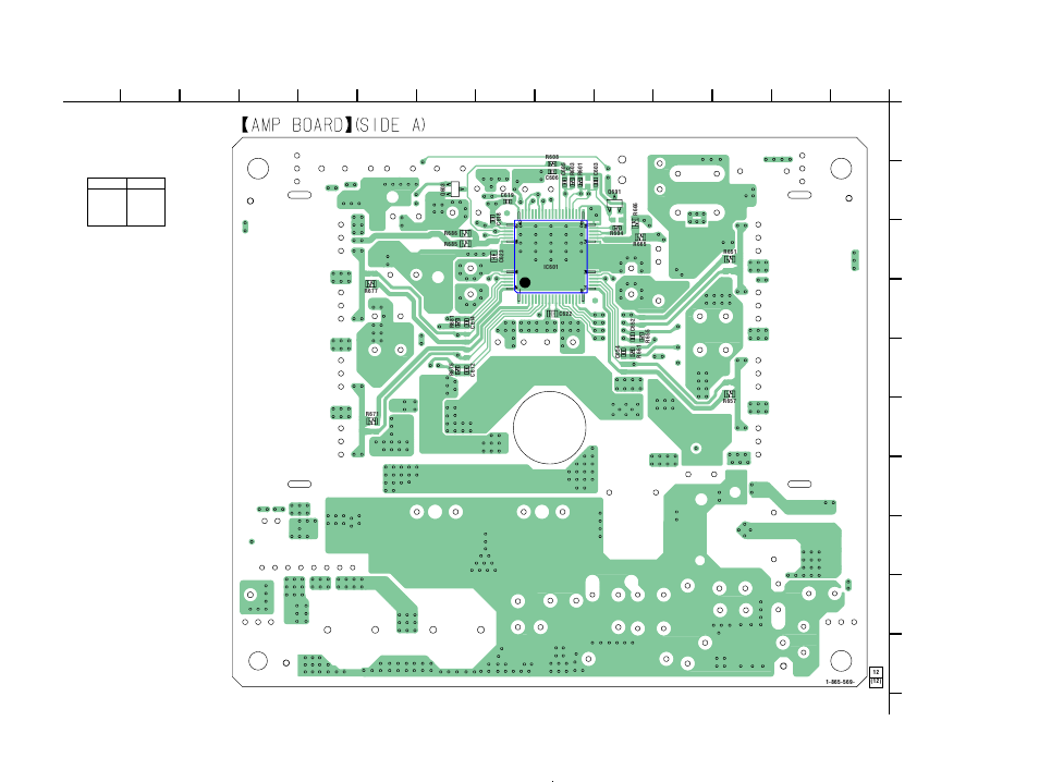 Printed wiring board-amp section (1/2) | Sony SA-WFT7 User Manual | Page 39 / 48