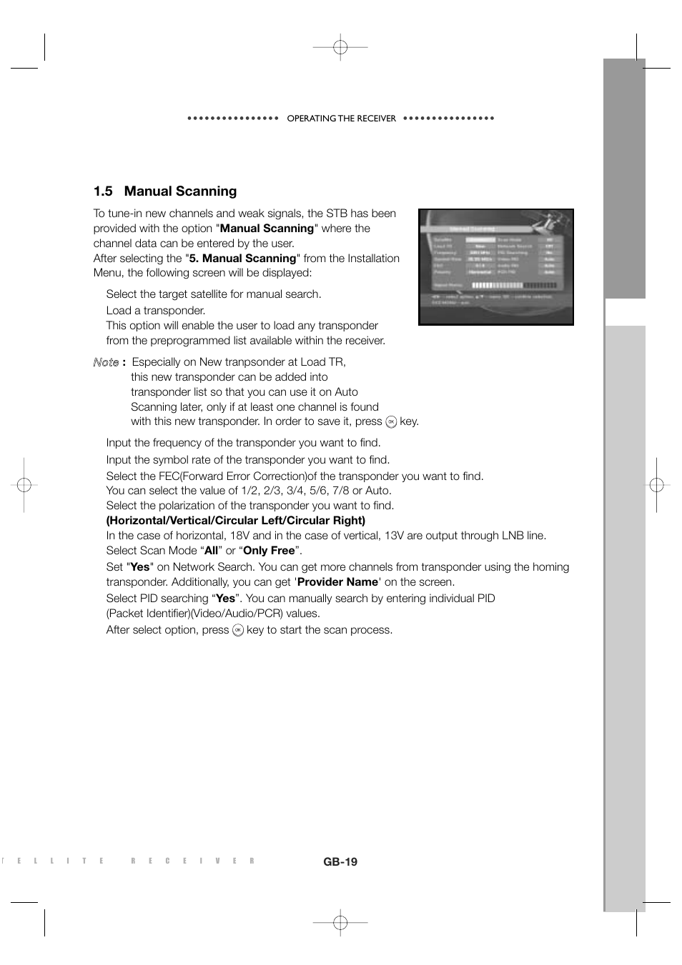 5 manual scanning | Sony MF68-00258A User Manual | Page 21 / 35