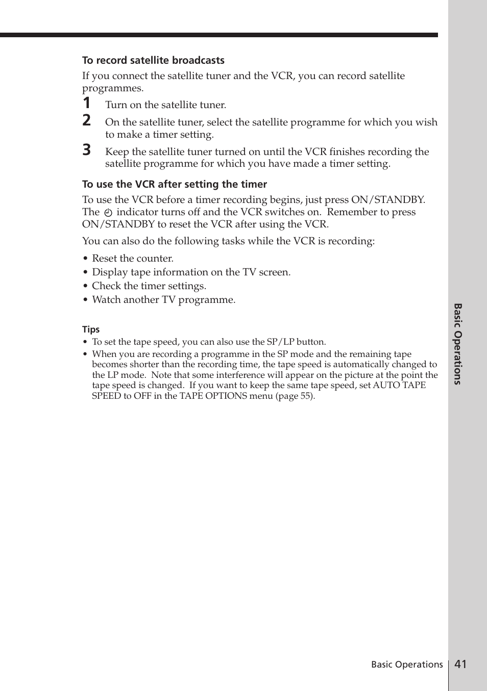 Sony SLV-E780EN/EG User Manual | Page 41 / 72