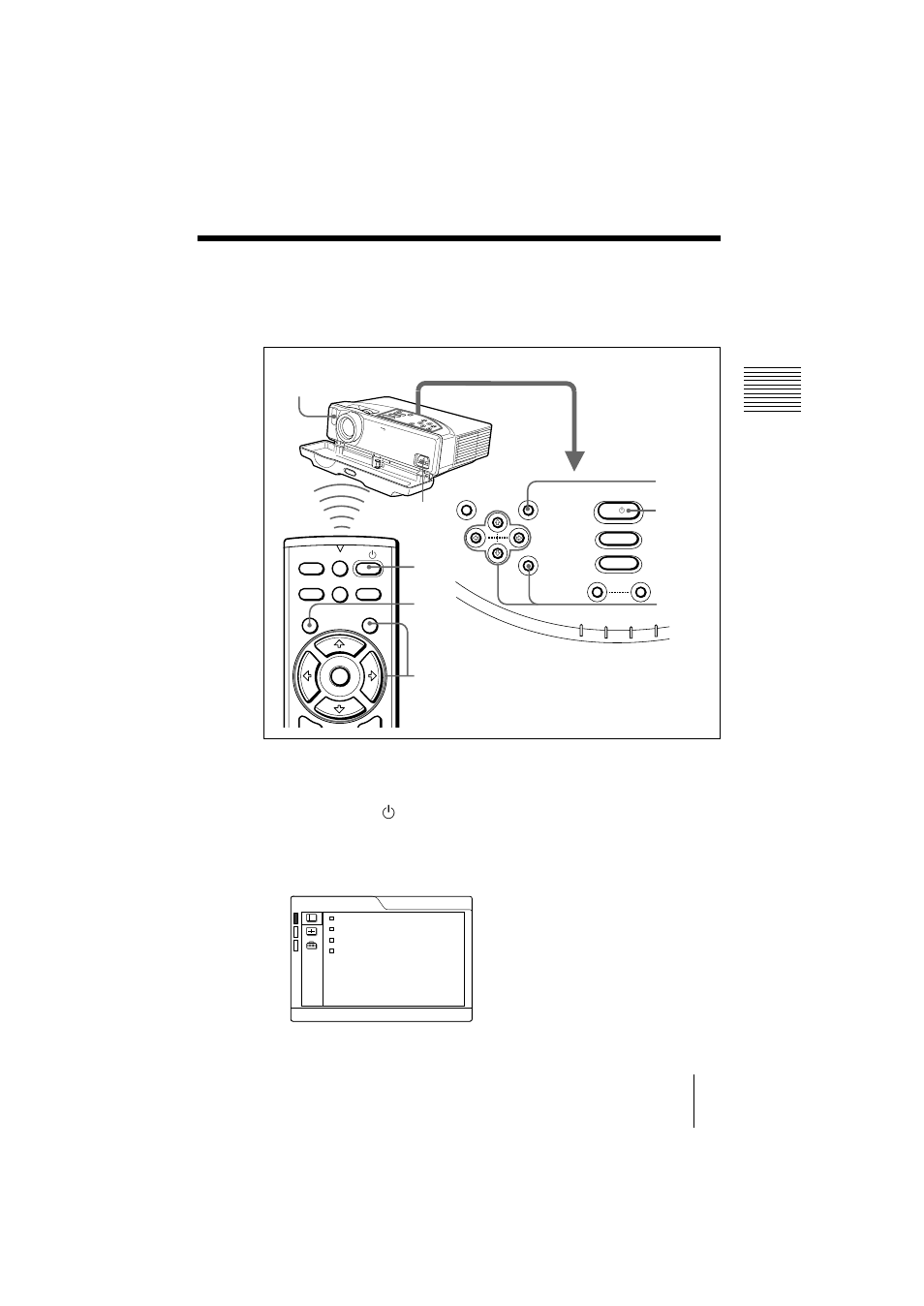 Selección del idioma del menú | Sony VPL-CS2 User Manual | Page 101 / 128