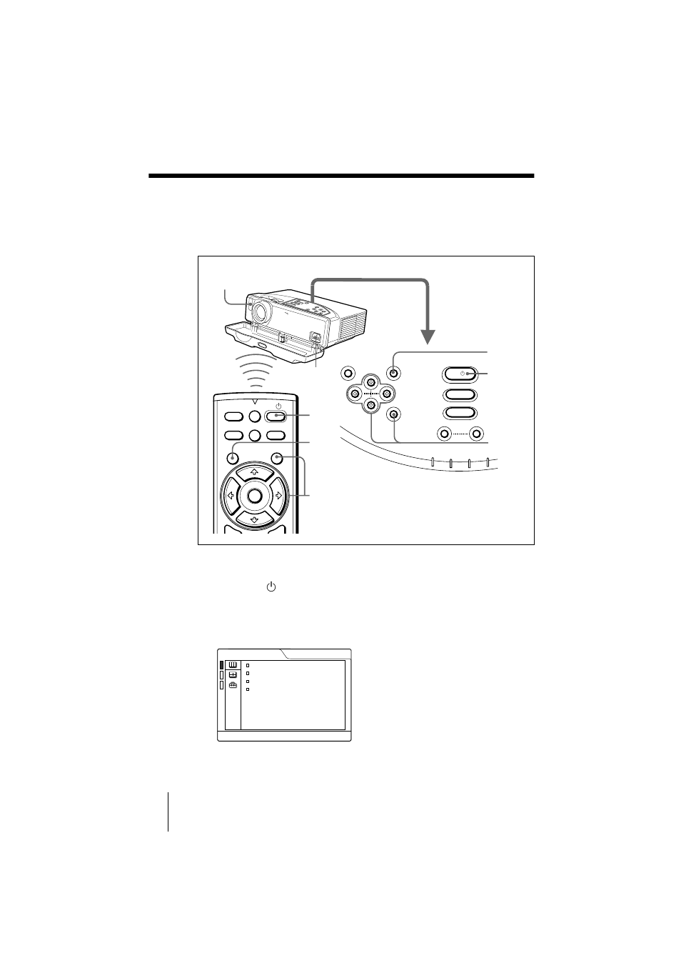 Selecting the menu language | Sony VPL-CS2 User Manual | Page 20 / 128