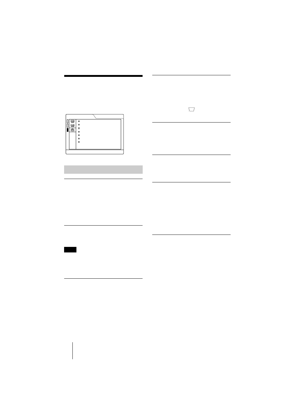 The set setting menu, Menu items | Sony VPL-CS2 User Manual | Page 30 / 128