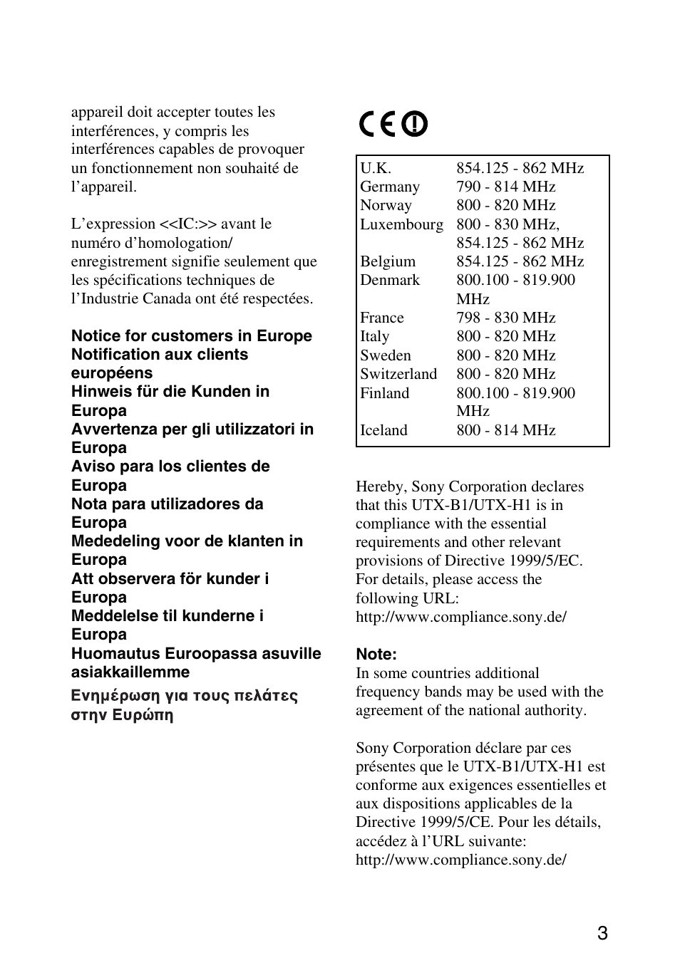 Sony UPW-C1/C2 User Manual | Page 3 / 52