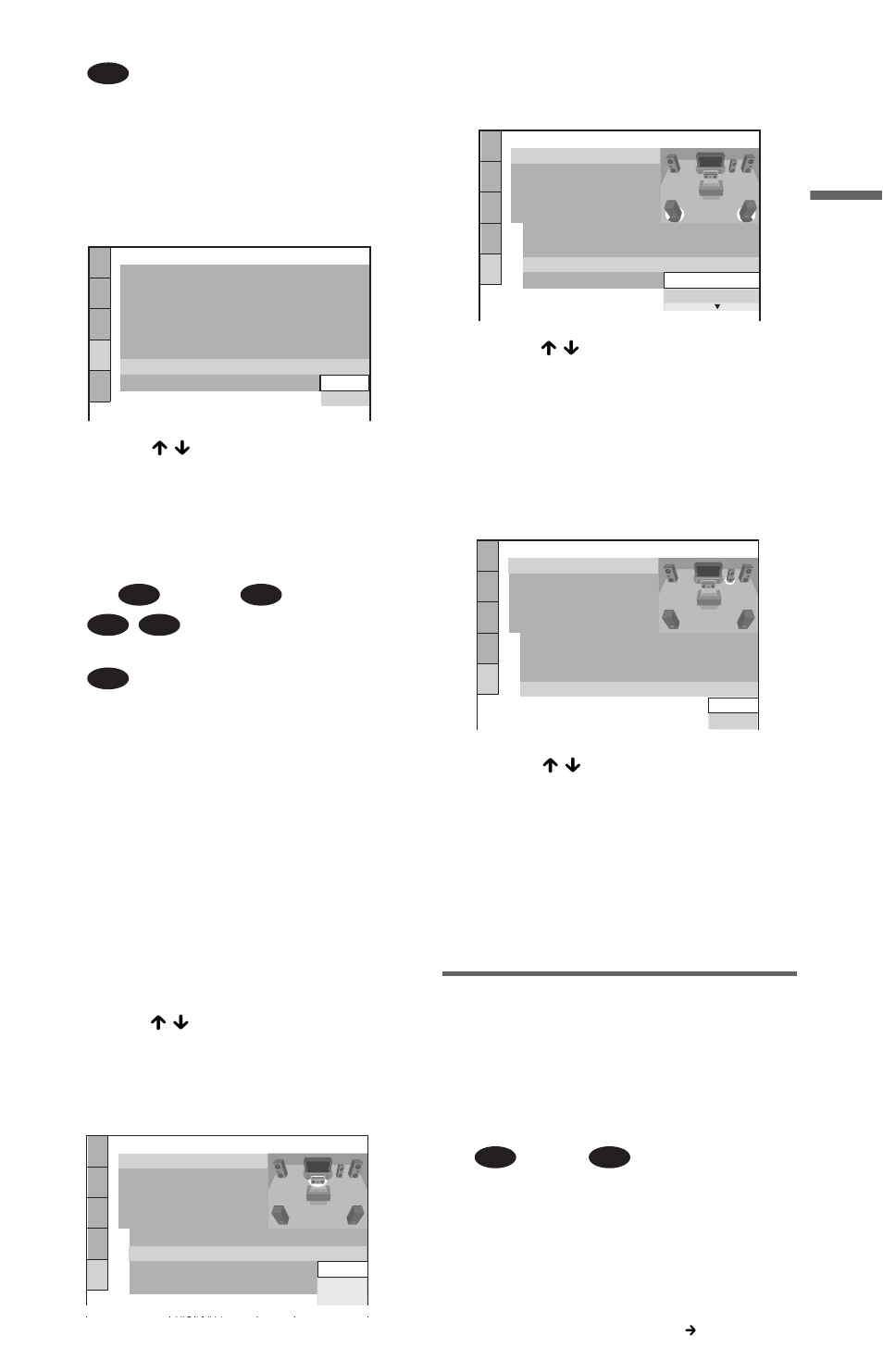 Enjoying the surround sound effects, Press enter | Sony DVP-CX777ES User Manual | Page 31 / 108