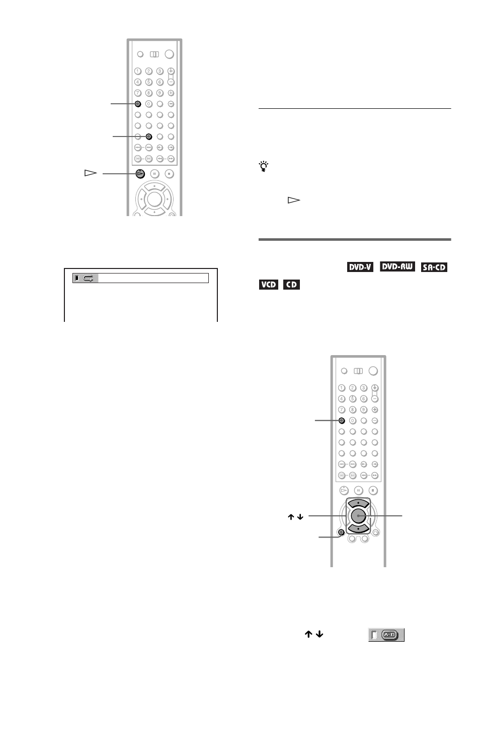 Repeating a specific portion (a- b repeat play) | Sony DVP-CX777ES User Manual | Page 48 / 108