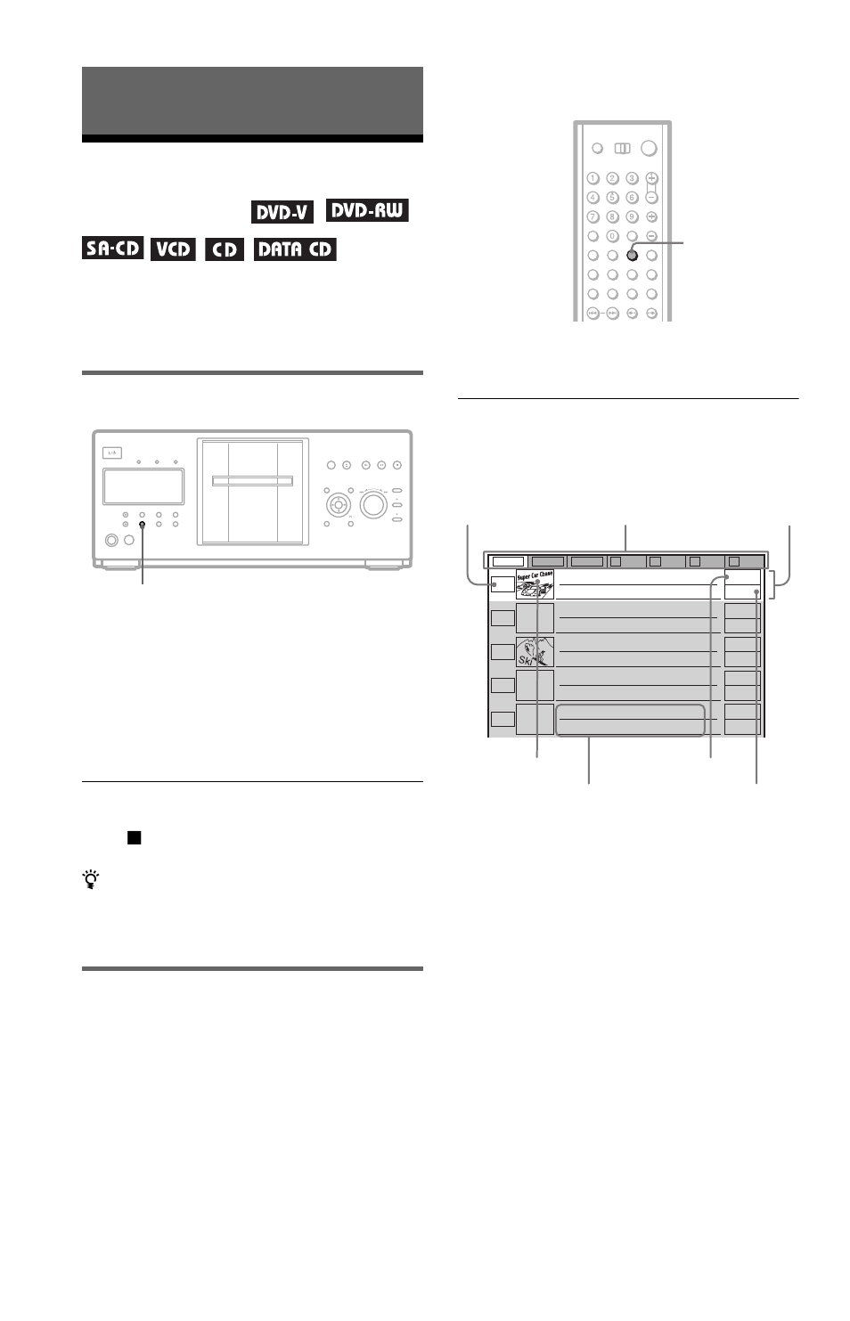 Searching for and managing discs (disc explorer), Displaying the disc information, N (50) | Tton (50), Loading the disc information, Viewing information about the loaded discs, Press folder, Disc explorer display ◆ jacket picture | Sony DVP-CX777ES User Manual | Page 50 / 108