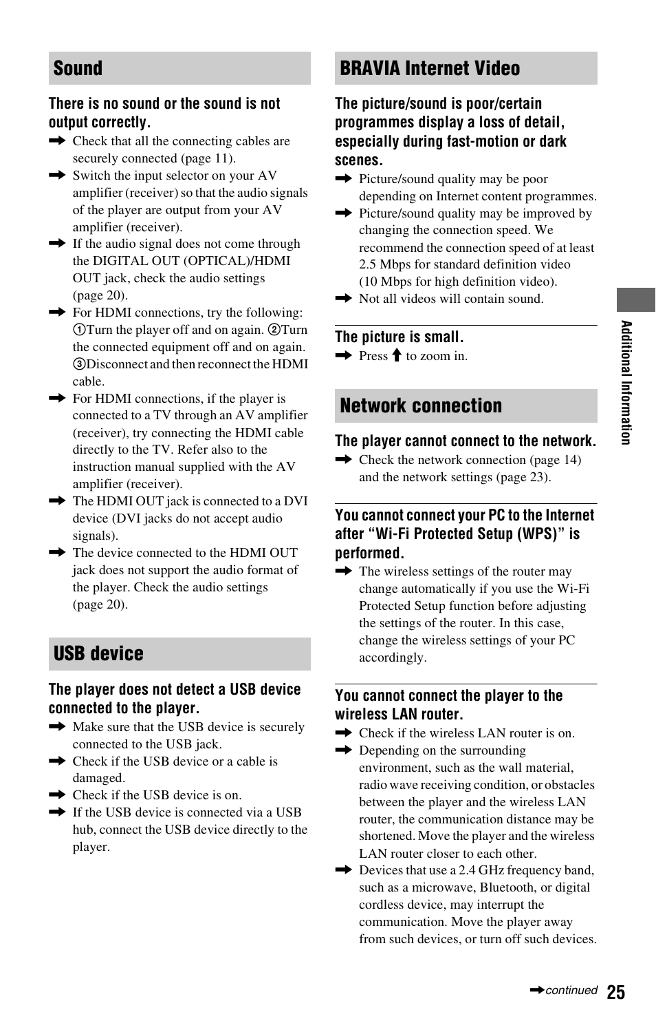 Sony SMP-N100 User Manual | Page 25 / 31