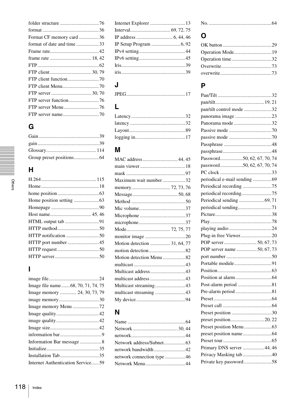 Sony IPELA SNC-RH124 User Manual | Page 118 / 120