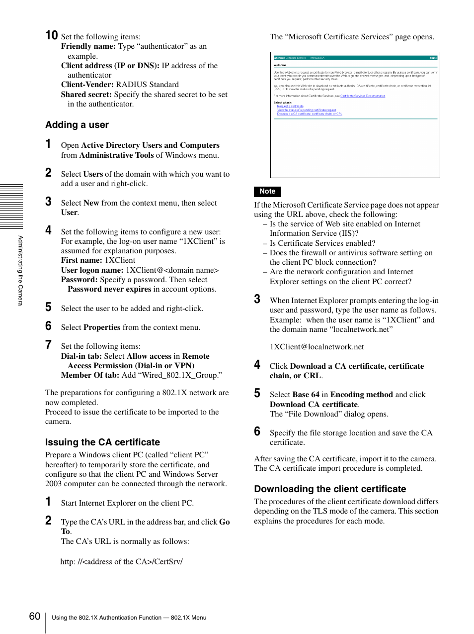 Sony IPELA SNC-RH124 User Manual | Page 60 / 120