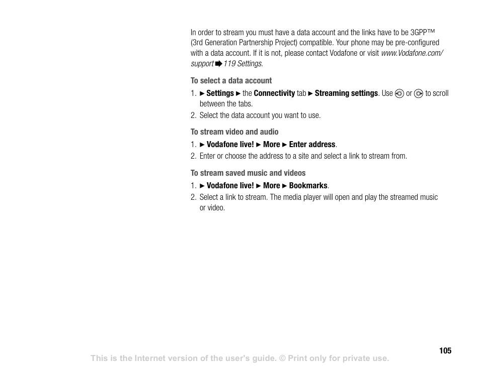 Sony V600 User Manual | Page 105 / 174