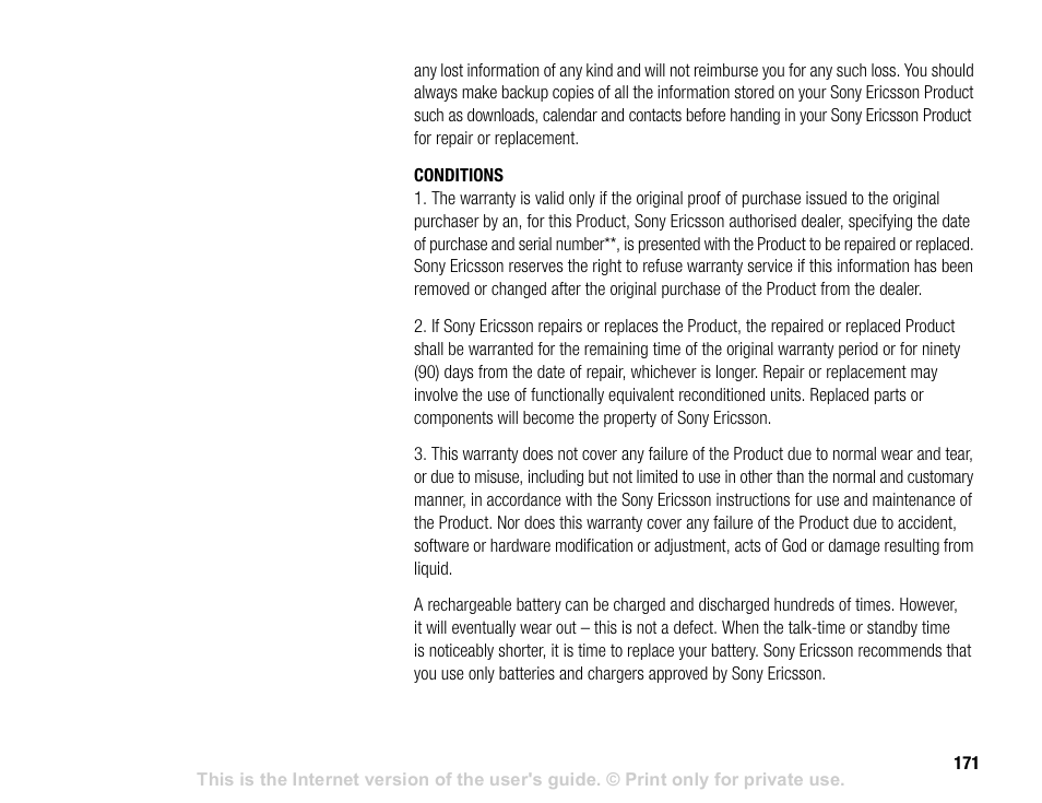 Sony V600 User Manual | Page 171 / 174