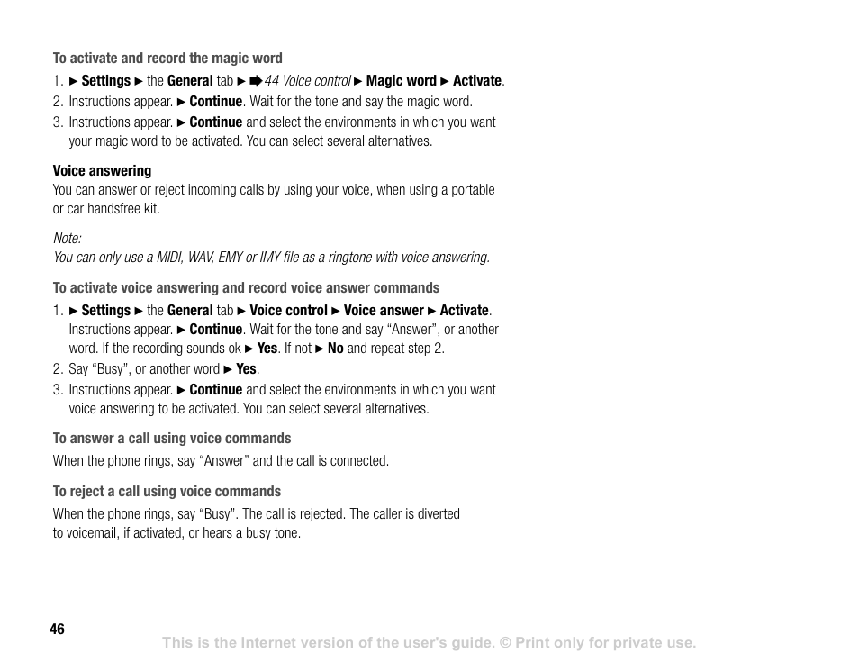 Sony V600 User Manual | Page 46 / 174