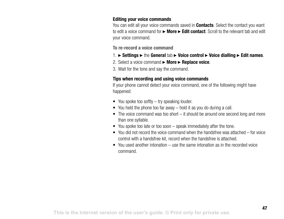 Sony V600 User Manual | Page 47 / 174