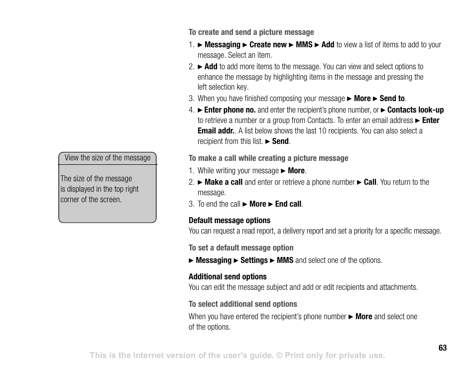 Sony V600 User Manual | Page 63 / 174