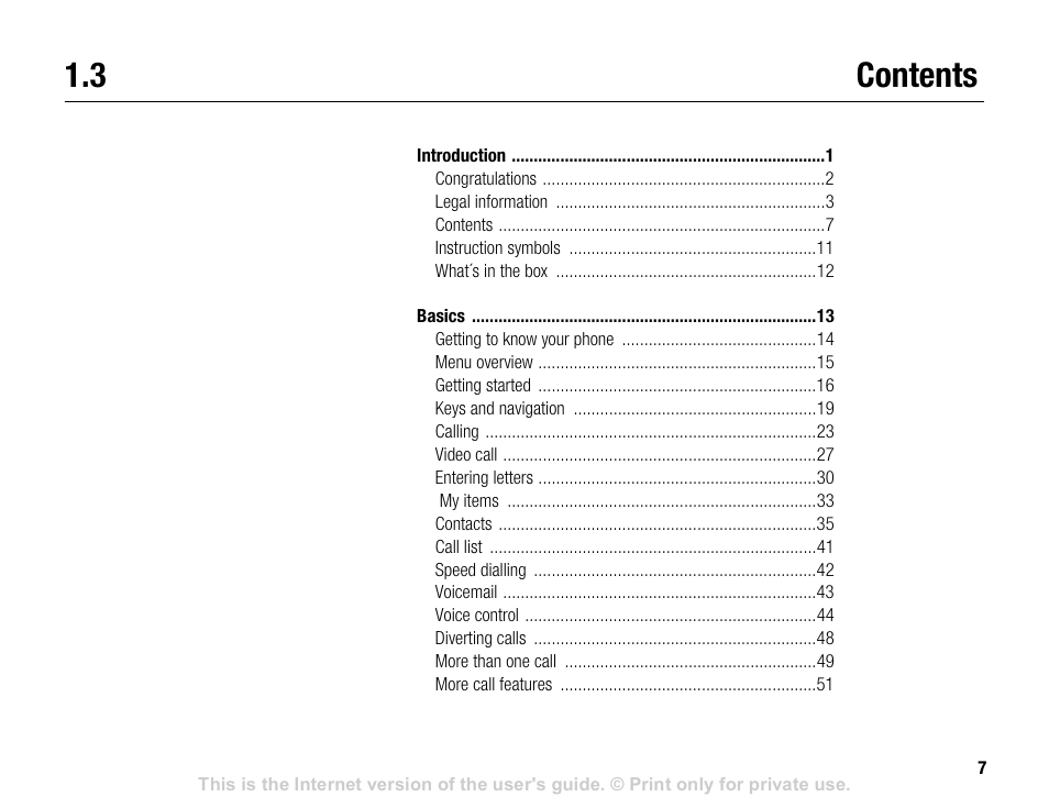 3 contents | Sony V600 User Manual | Page 7 / 174